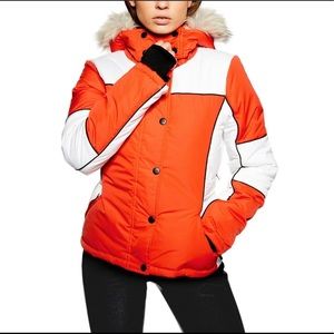 New Topshop Sno Ski/Snowboard Jacket faux fur
